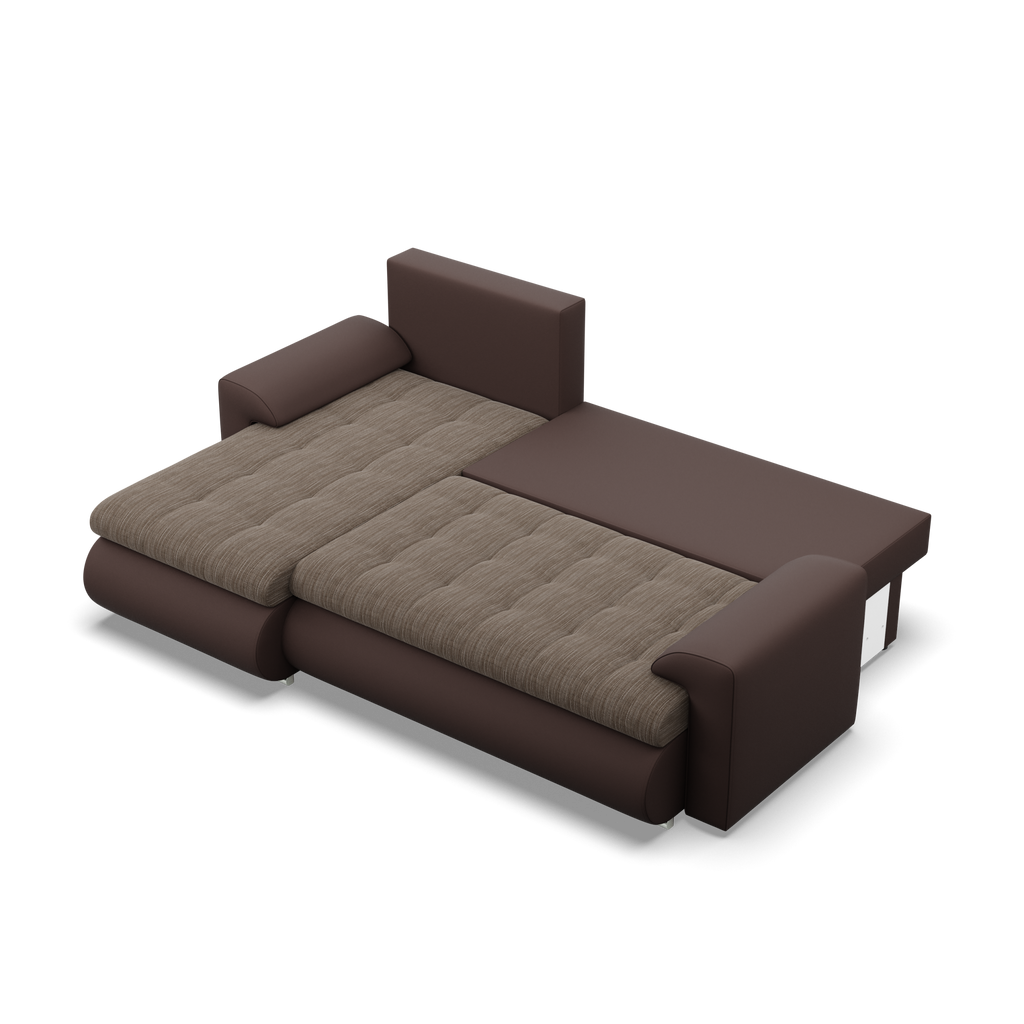 Narożnik FORESTA LL , Strona - LEWA, Kolor - BRĄZ + CAPPUCCINO