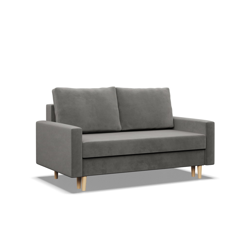 Sofa BLANK , Rodzaj tkaniny - II grupa, Wypełnienie - Sprężynowe, Kolor - JASNY SZARY