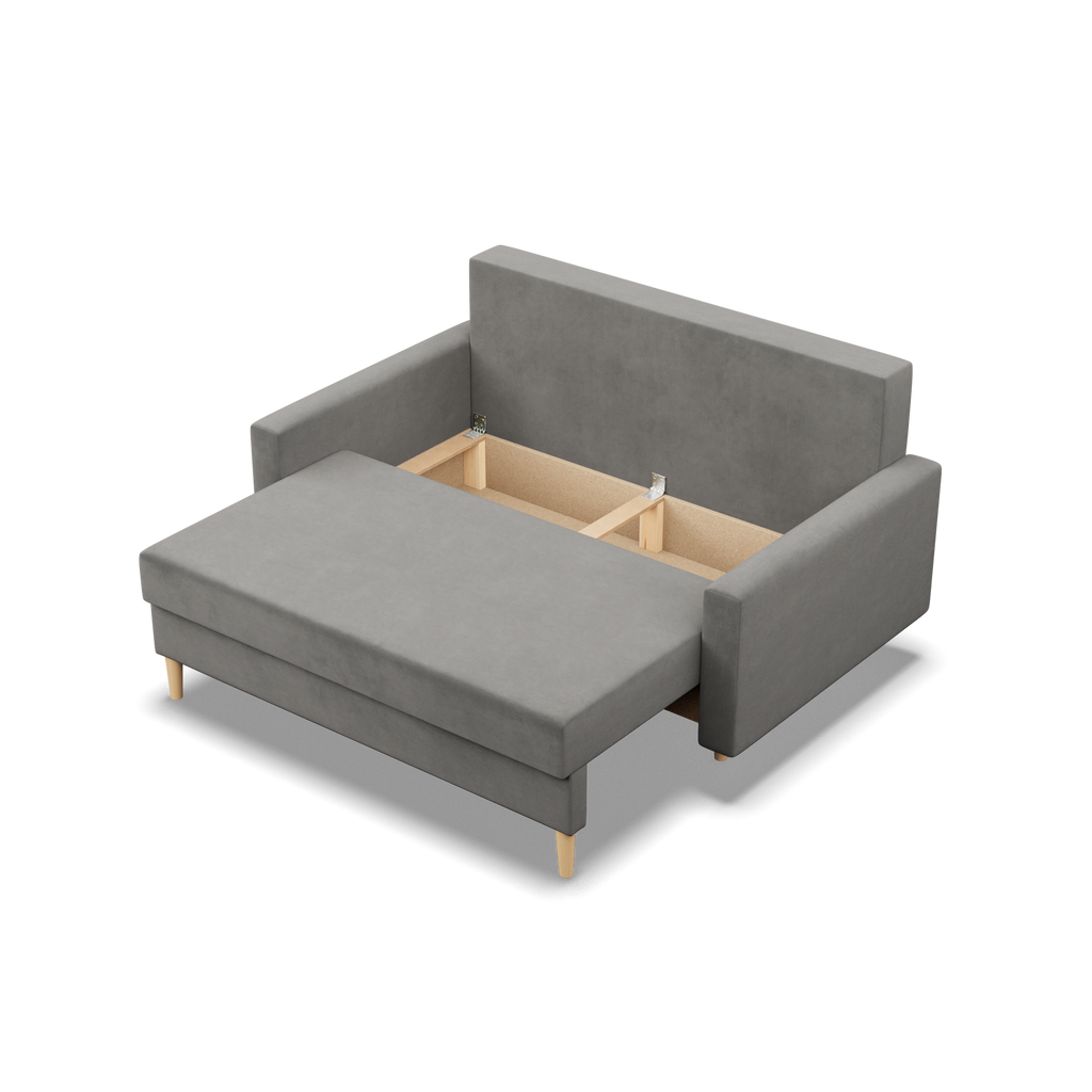 Sofa BLANK , Rodzaj tkaniny - II grupa, Wypełnienie - Sprężynowe, Kolor - JASNY SZARY