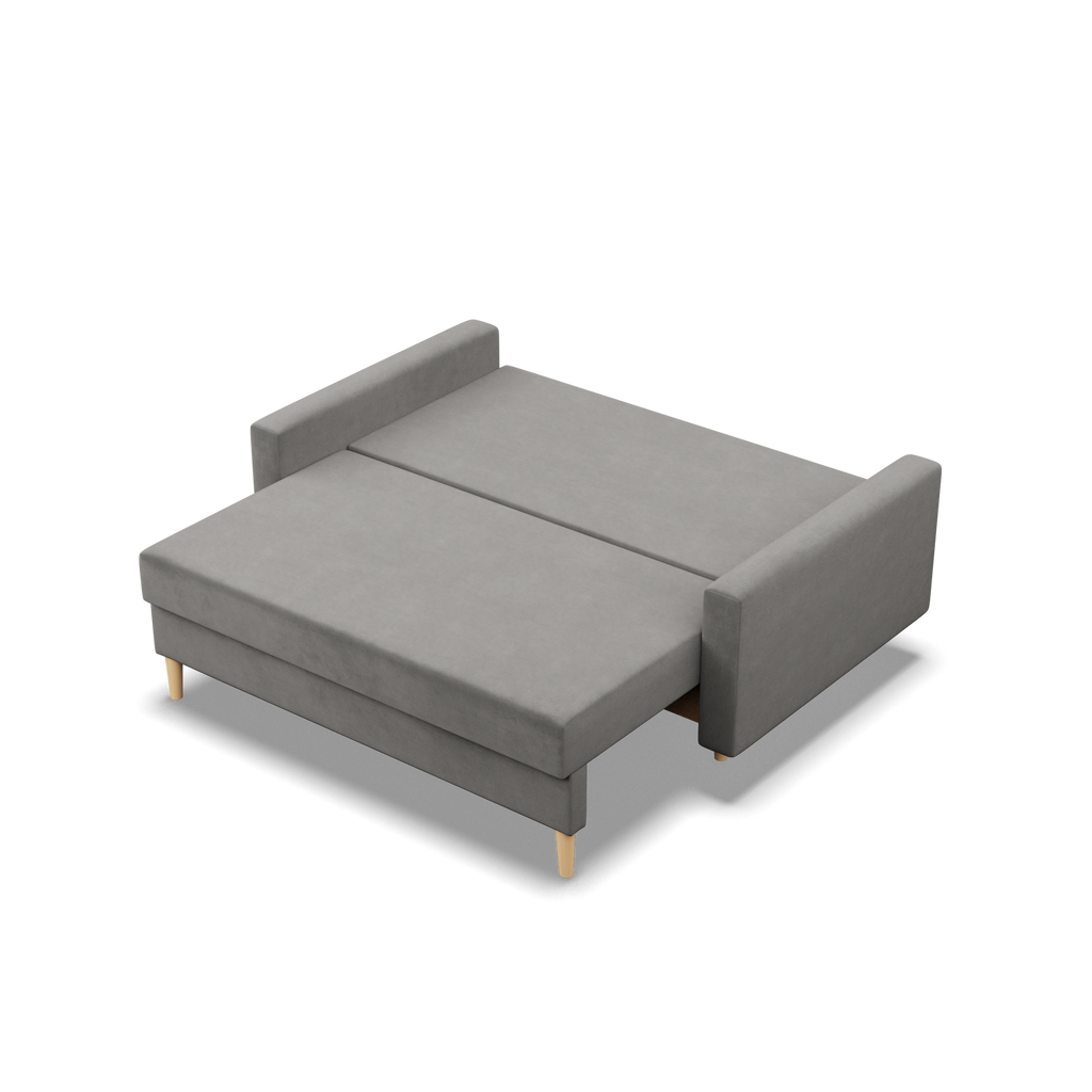 Sofa BLANK , Rodzaj tkaniny - II grupa, Wypełnienie - Sprężynowe, Kolor - JASNY SZARY