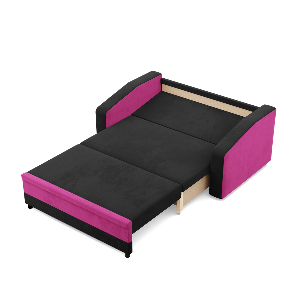 Sofa ORION , Kolor - CZARNY + FUKSJA