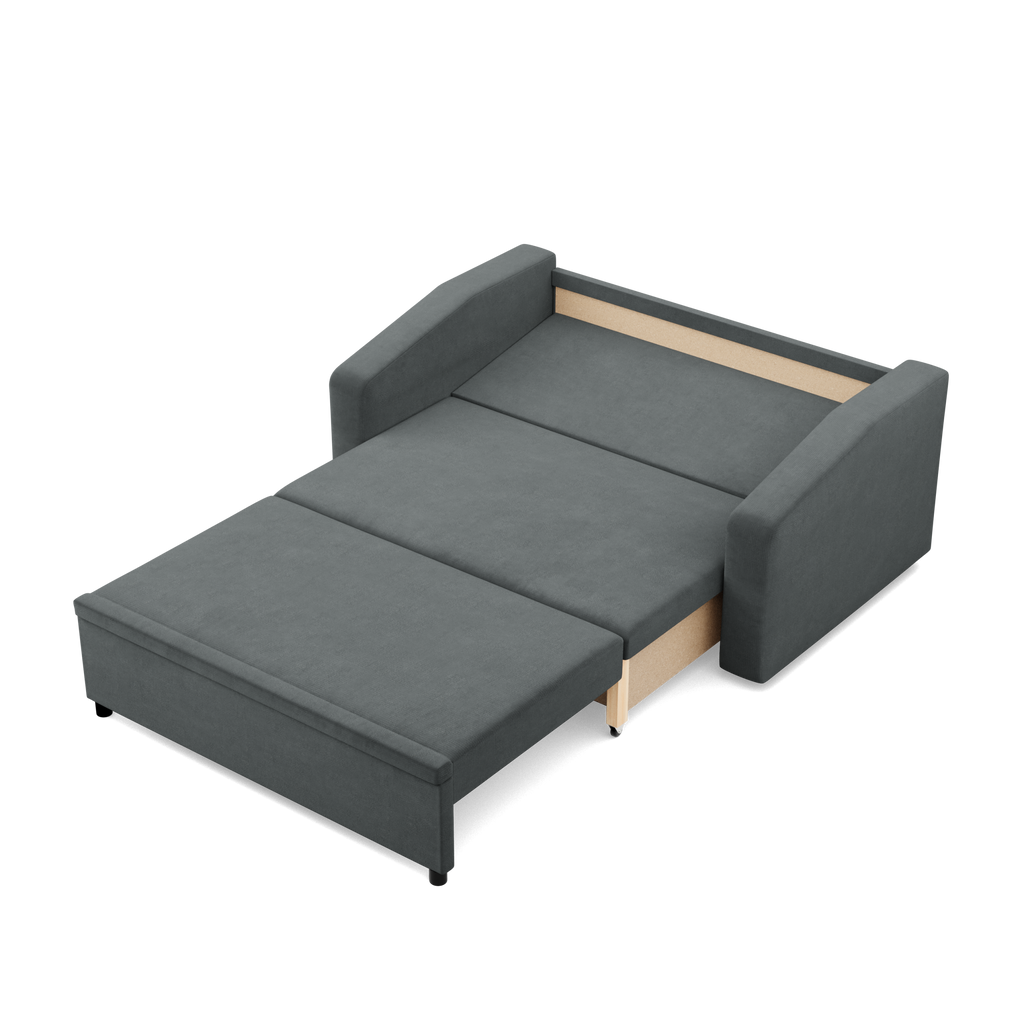 Sofa NEO Kronos , Kolor -  CIEMNY SZARY, Rodzaj podłokietnika - Skośny