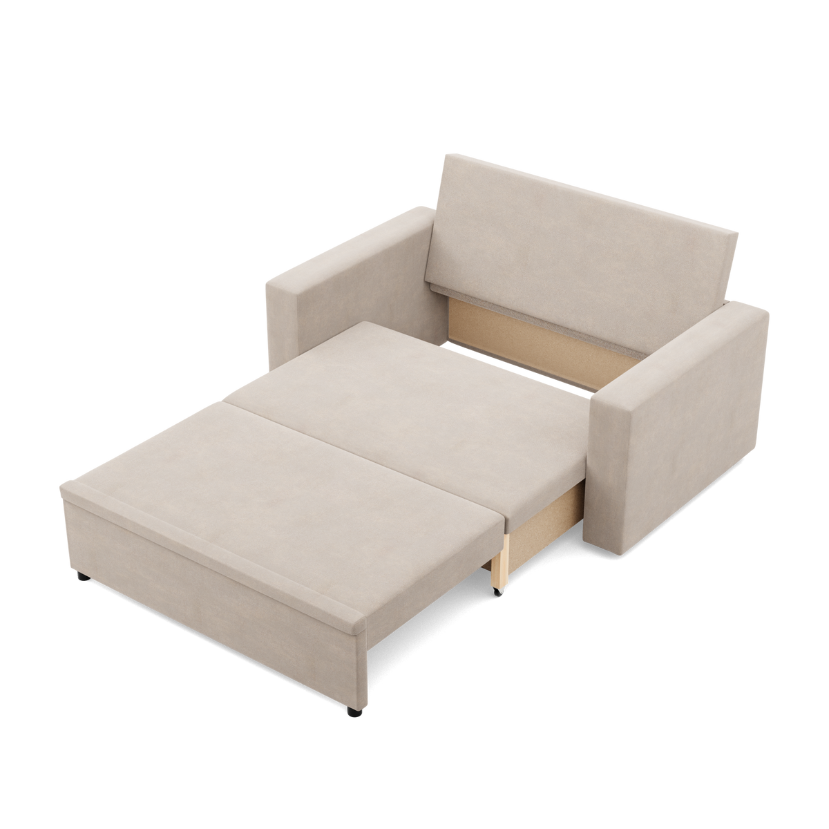 Sofa NEO Kronos , Kolor - BEŻOWY, Rodzaj podłokietnika - Prosty