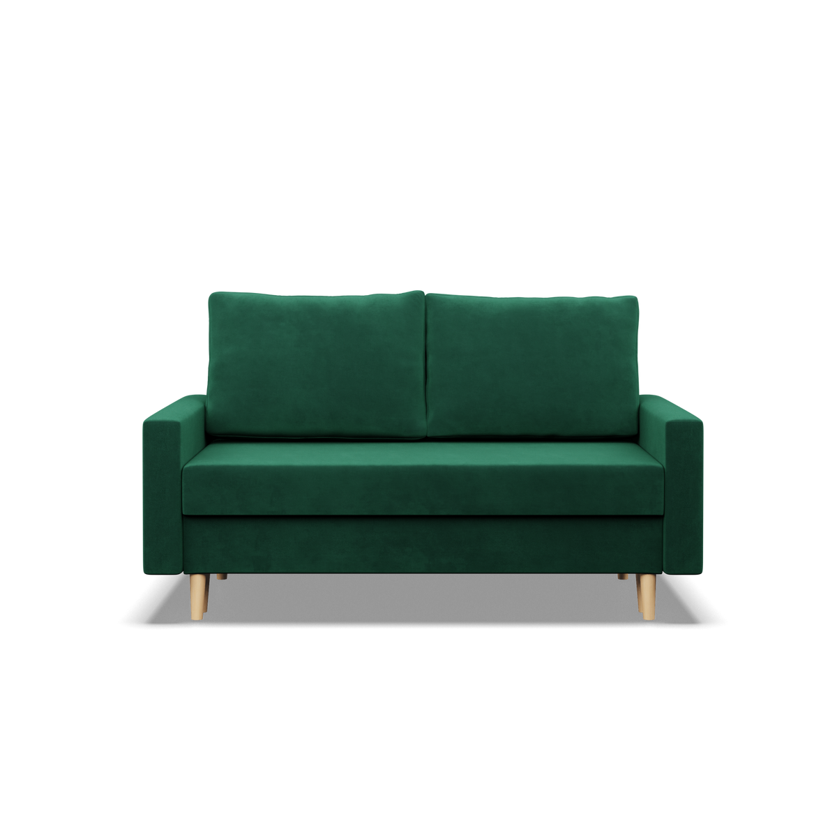 Sofa BLANK , Rodzaj tkaniny - II grupa, Wypełnienie - Sprężynowe, Kolor - BUTELKOWA ZIELEŃ