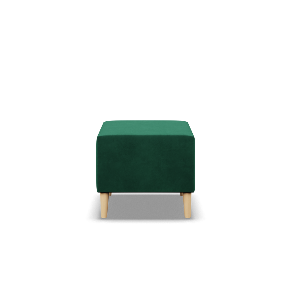 Pufa BLANK , Rodzaj tkaniny - II grupa, Kolor - BUTELKOWA ZIELEŃ, Wymiar - 50x50