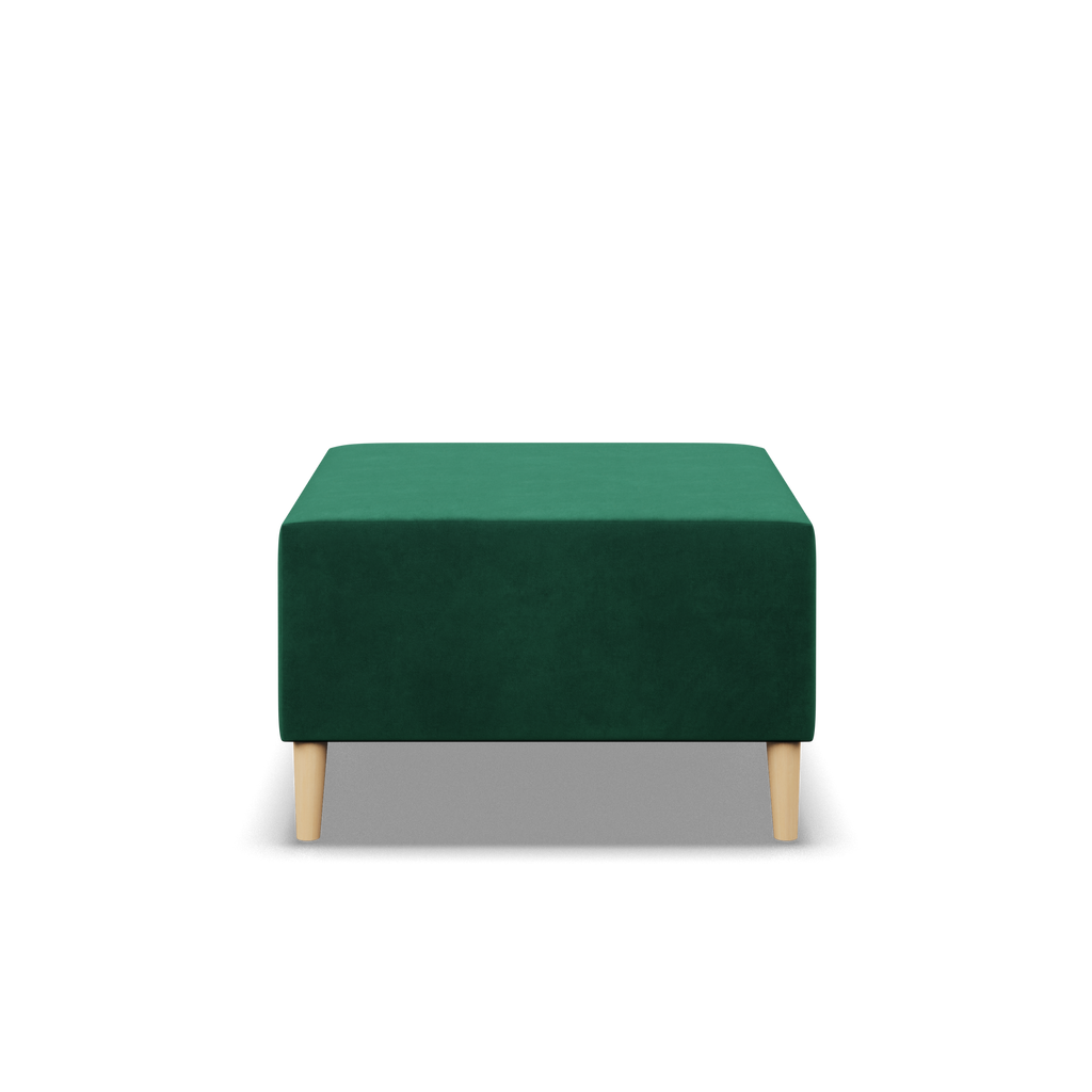 Pufa BLANK , Rodzaj tkaniny - II grupa, Kolor - BUTELKOWA ZIELEŃ, Wymiar - 70x70