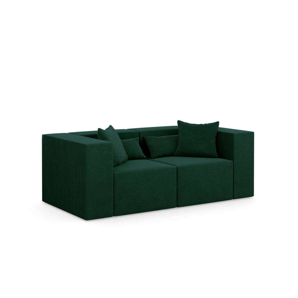 Sofa NOVA, Kolor: BUTELKOWY ZIELONY - Poso 014