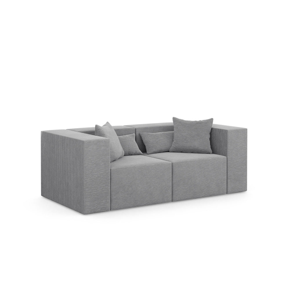 Sofa NOVA, Kolor: JASNY SZARY - Poso 055