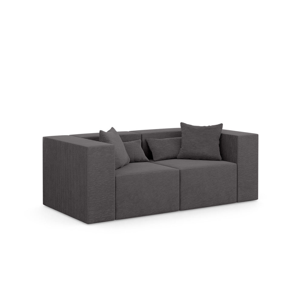 Sofa NOVA, Kolor: CIEMNY SZARY - Poso 022