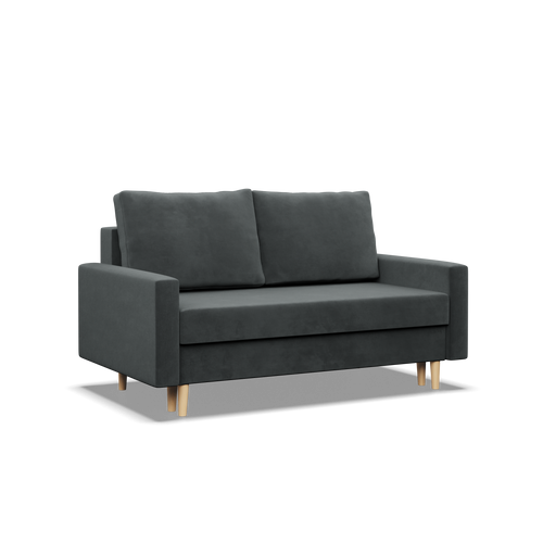 Sofa BLANK , Rodzaj tkaniny - II grupa, Wypełnienie - Sprężynowe, Kolor -  CIEMNY SZARY