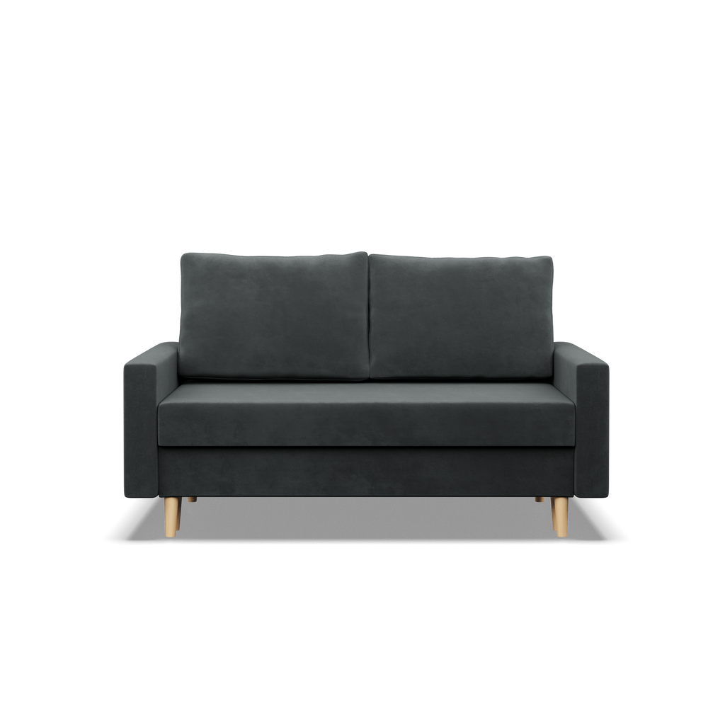 Sofa BLANK , Rodzaj tkaniny - II grupa, Wypełnienie - Sprężynowe, Kolor -  CIEMNY SZARY