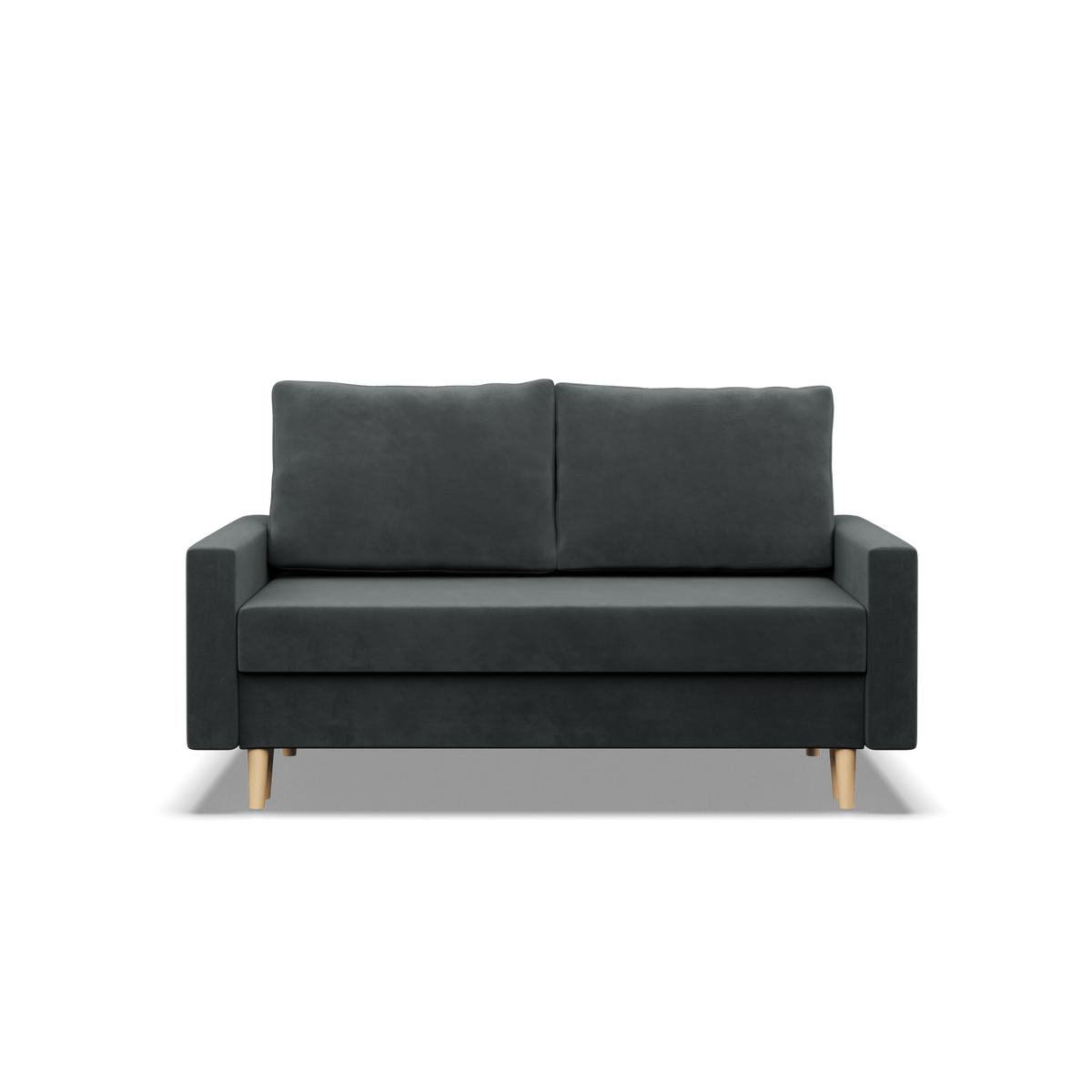 Sofa BLANK , Rodzaj tkaniny - II grupa, Wypełnienie - Sprężynowe, Kolor -  CIEMNY SZARY