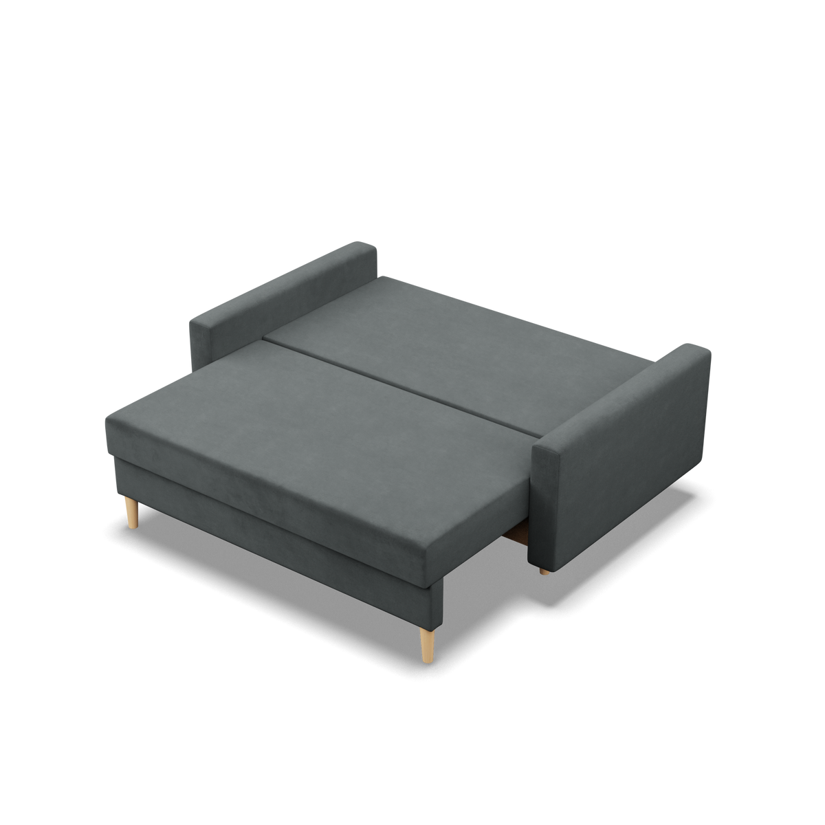 Sofa BLANK , Rodzaj tkaniny - II grupa, Wypełnienie - Sprężynowe, Kolor -  CIEMNY SZARY