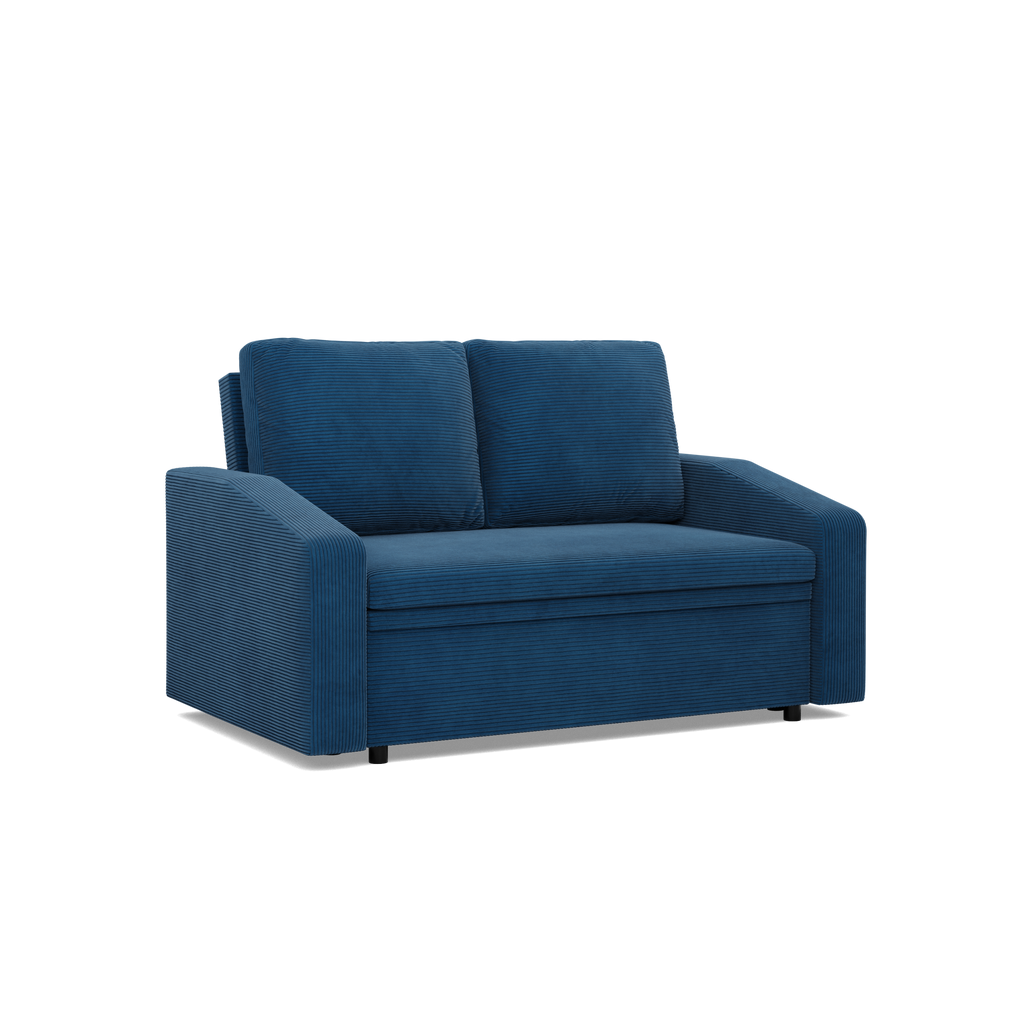 Sofa NEO Poso , Kolor -  GRANATOWY, Rodzaj podłokietnika - Skośny