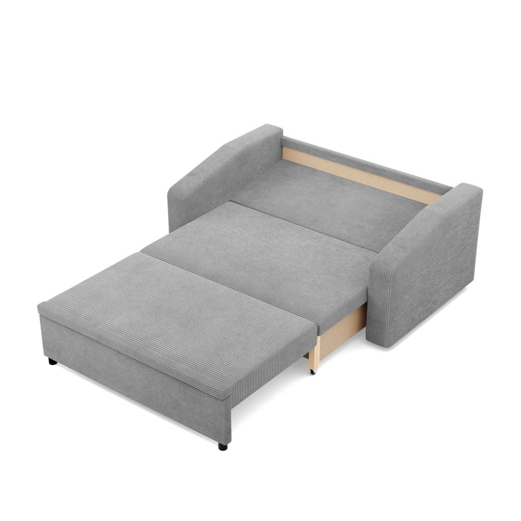 Sofa NEO Poso , Kolor - SZARY, Rodzaj podłokietnika - Skośny