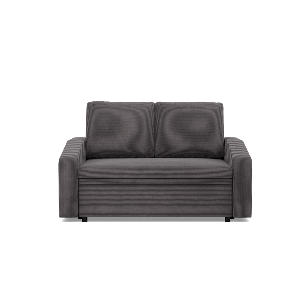 Sofa NEO Poso , Kolor - CIEMNY SZARY, Rodzaj podłokietnika - Skośny