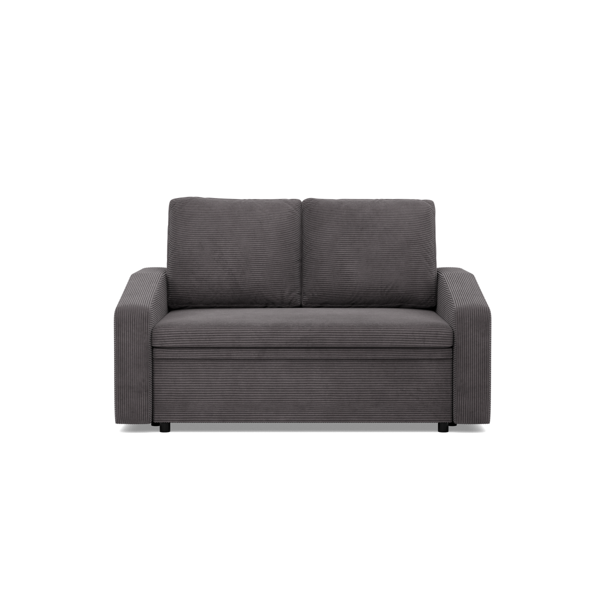 Sofa NEO Poso , Kolor - CIEMNY SZARY, Rodzaj podłokietnika - Skośny