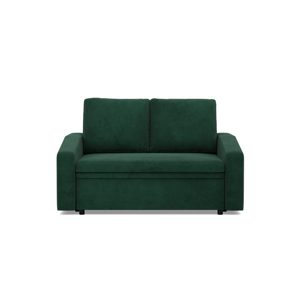 Sofa NEO Poso , Kolor - BUTELKOWA ZIELEŃ, Rodzaj podłokietnika - Skośny