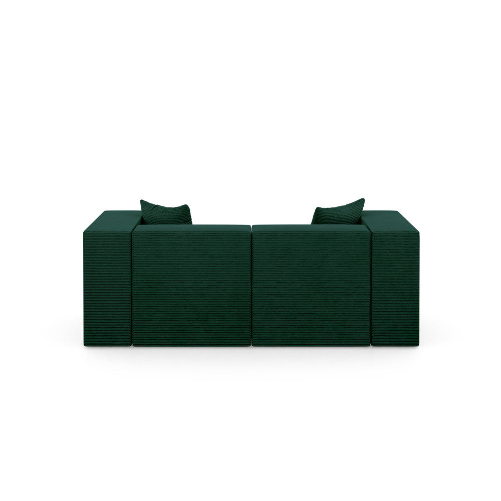 Sofa NOVA, Kolor: BUTELKOWY ZIELONY - Poso 014