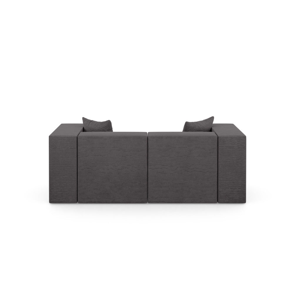 Sofa NOVA, Kolor: CIEMNY SZARY - Poso 022