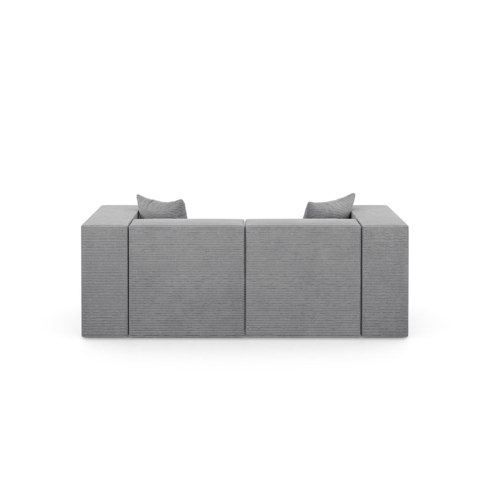 Sofa NOVA, Kolor: JASNY SZARY - Poso 055