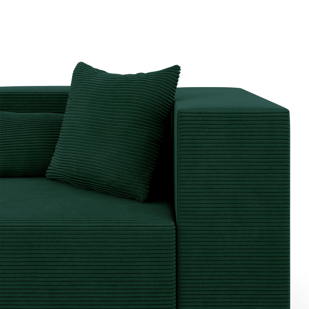 Sofa NOVA, Kolor: BUTELKOWY ZIELONY - Poso 014