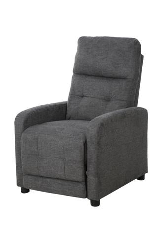 Monti Recliner Armchair in Brego 18 fabric with reclining backrest and extendable footrest