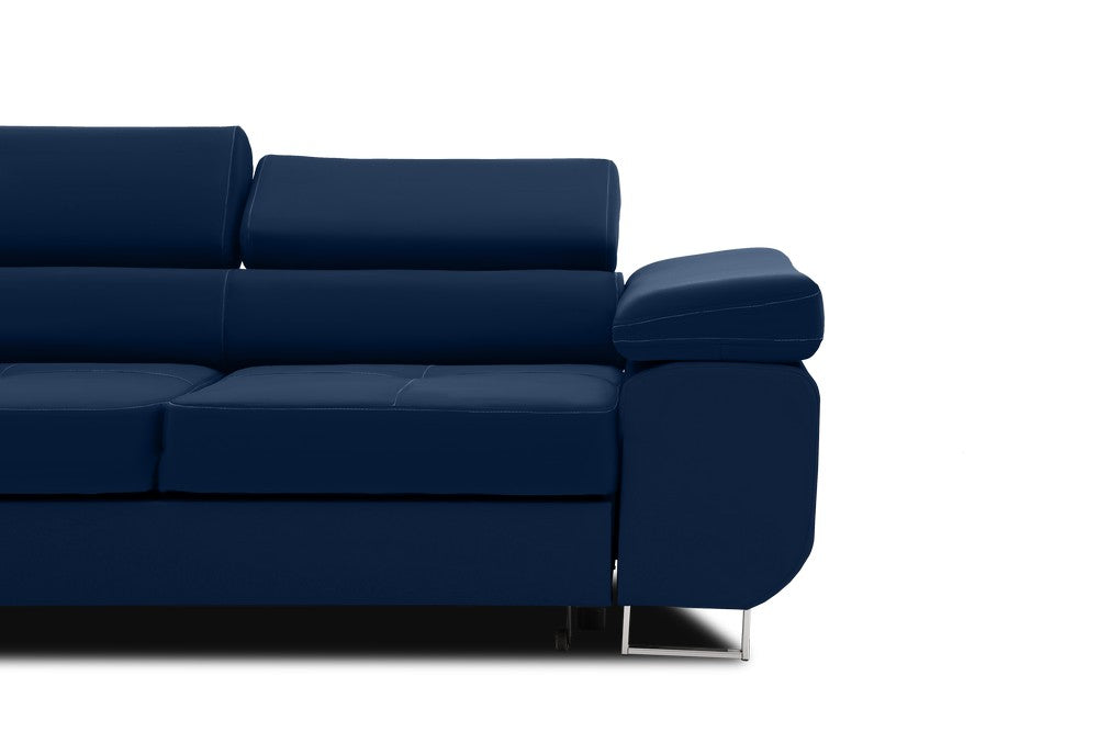 Sofa RIGATTO , Kolor -  GRANATOWY, Funkcja spania - Z funkcją spania