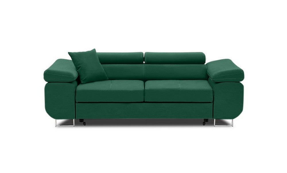 Sofa RIGATTO , Kolor - BUTELKOWA ZIELEŃ, Funkcja spania - Z funkcją spania