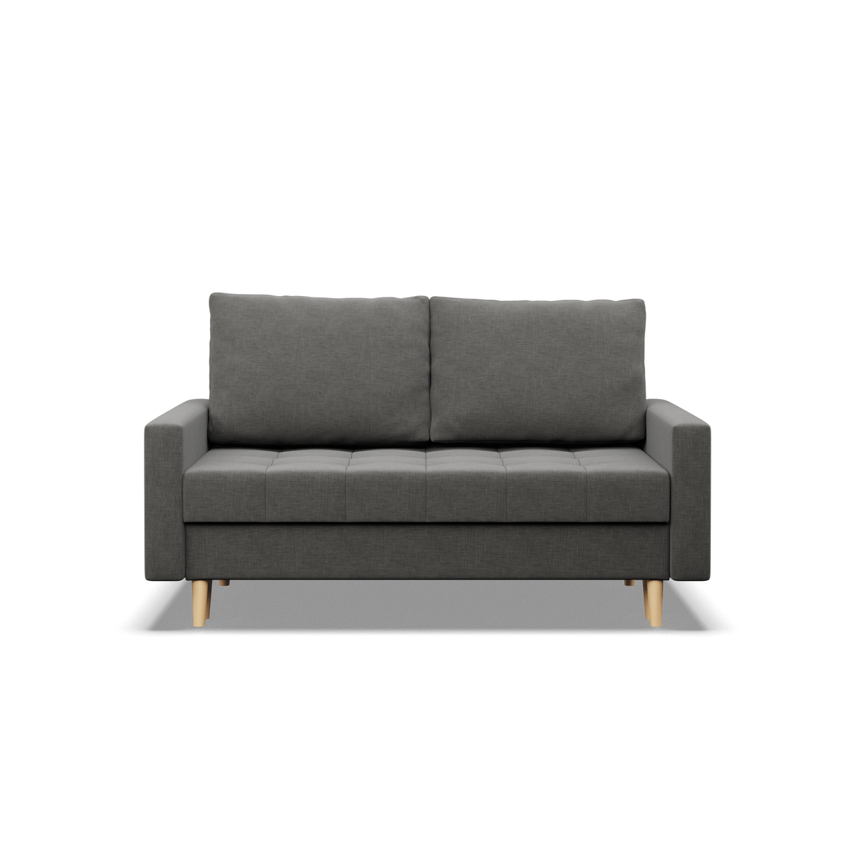 Sofa ELMA , Wypełnienie - Sprężynowe, Kolor - CIEMNY SZARY