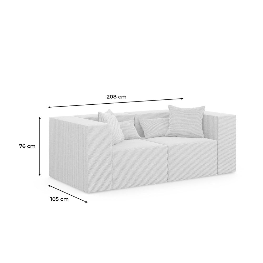 Sofa NOVA, Kolor: OLIWKOWY - Poso 047