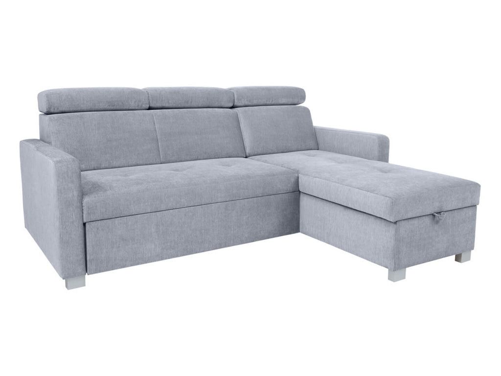 Corner Sofa Bed BRICO 2F BRW Grey Element 23