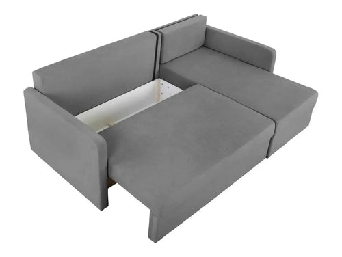 Corner Sofa Bed IMROS LUX 3DL BRW Grey Pretty 17