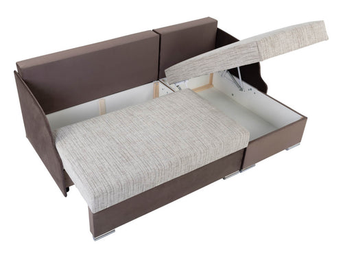 Corner Sofa Bed MERIN LUX 3DL BRW Brown Bluvel 38
