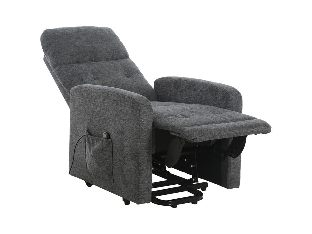 Grand ESR Electric Recliner armchair with soft upholstery and decorative stitching in a modern living room setting
