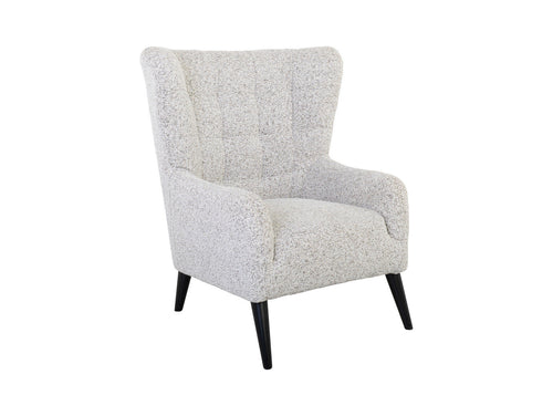 Casey Quilted Armchair with tall high back, decorative quilting, wave spring seat, and hardwood legs