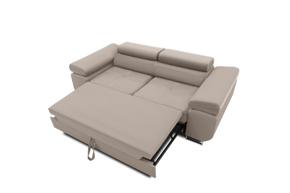 Sofa RIGATTO , Kolor - BEŻOWY, Funkcja spania - Z funkcją spania