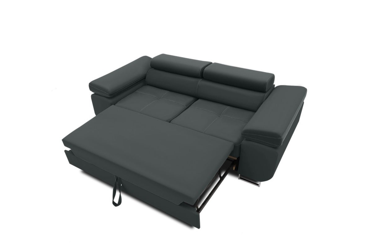 Sofa RIGATTO , Kolor - CIEMNY SZARY, Funkcja spania - Z funkcją spania