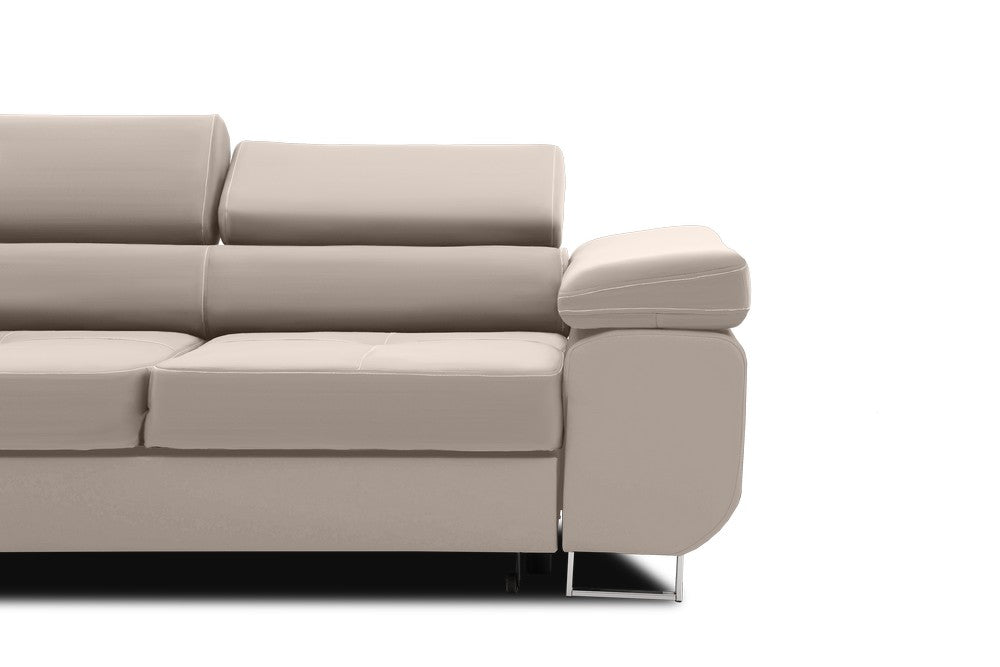 Sofa RIGATTO , Kolor - BEŻOWY, Funkcja spania - Bez funkcji spania