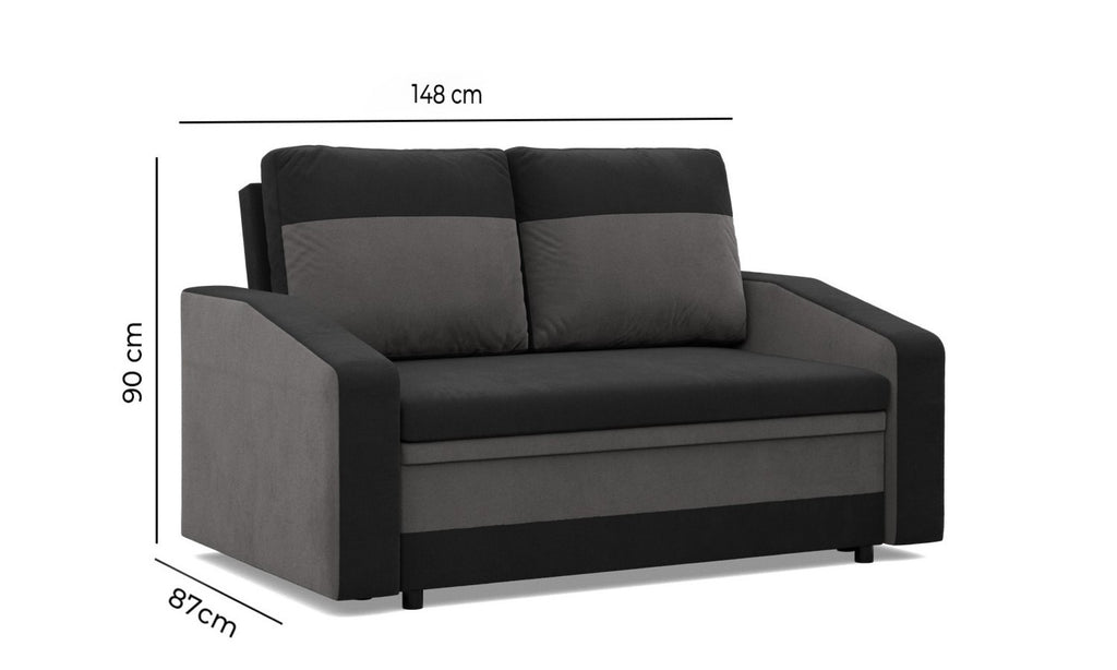 Sofa ORION , Kolor - CZARNY + BIAŁY