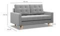 Sofa ELMA , Wypełnienie - Sprężynowe, Kolor - CZARNY